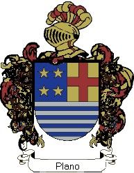 Escudo del apellido Plano