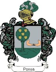 Escudo del apellido Ponsa