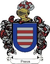 Escudo del apellido Presa