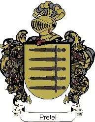 Escudo del apellido Pretel