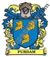 Escudo del apellido Purdam