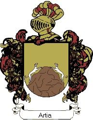 Escudo del apellido Artia