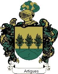 Escudo del apellido Artigues