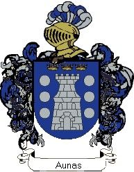 Escudo del apellido Aunas