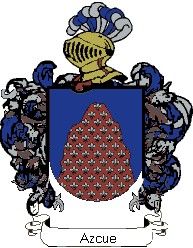 Escudo del apellido Azcue