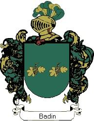 Escudo del apellido Badin