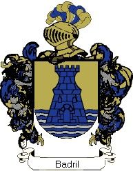 Escudo del apellido Badril