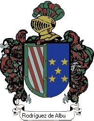 Escudo del apellido Rodríguez de albuerne