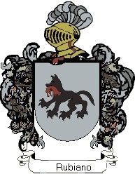 Escudo del apellido Rubiano