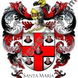 Escudo del apellido Santa maría