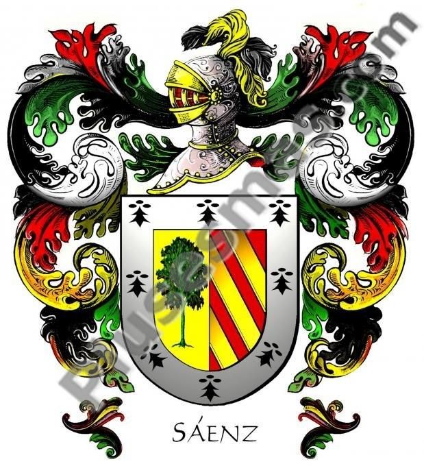 Escudo del apellido Sáenz