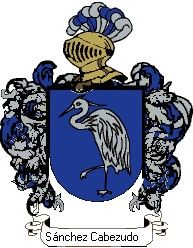 Escudo del apellido Sánchez cabezudo