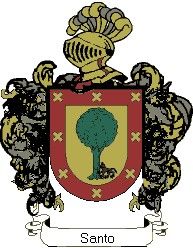 Escudo del apellido Santo