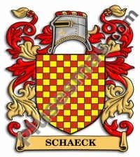 Escudo del apellido Schaeck