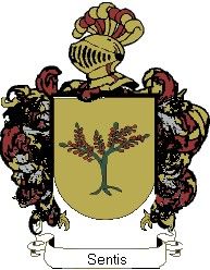 Escudo del apellido Sentis