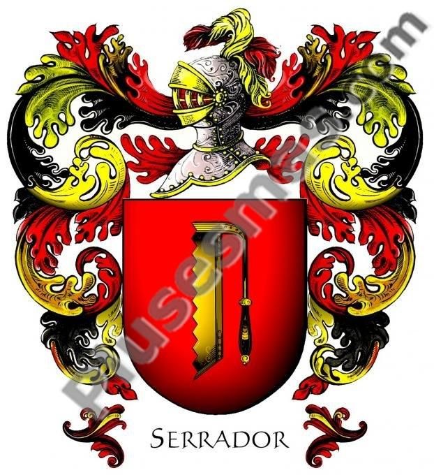 Escudo del apellido Serrador