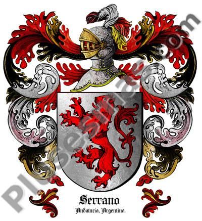 Escudo del apellido Serrano