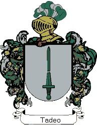 Escudo del apellido Tadeo