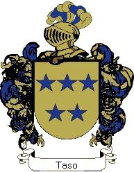 Escudo del apellido Taso