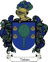 Escudo del apellido Tebes