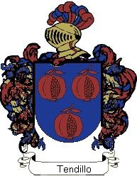 Escudo del apellido Tendillo