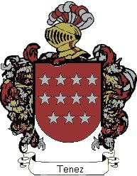 Escudo del apellido Tenez