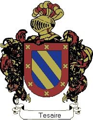 Escudo del apellido Tesaire