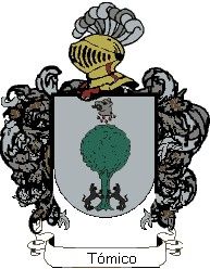 Escudo del apellido Tómico