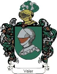 Escudo del apellido Valer