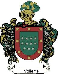 Escudo del apellido Valiente