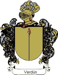 Escudo del apellido Verdún