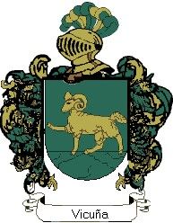 Escudo del apellido Vicuña