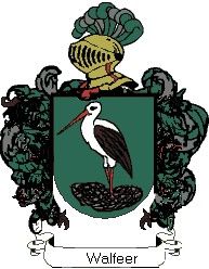 Escudo del apellido Walfeer