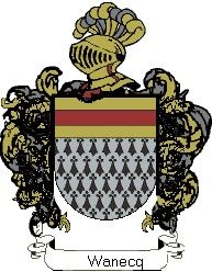 Escudo del apellido Wanecq