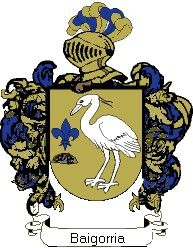 Escudo del apellido Baigorria