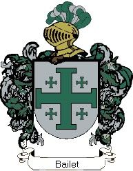 Escudo del apellido Bailet