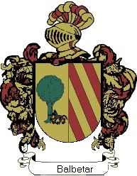 Escudo del apellido Balbetar