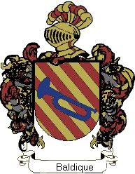 Escudo del apellido Baldique