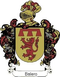 Escudo del apellido Balero