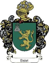 Escudo del apellido Balet