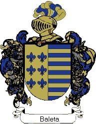 Escudo del apellido Baleta