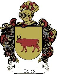 Escudo del apellido Balico