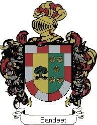 Escudo del apellido Bandeet