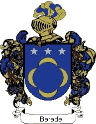 Escudo del apellido Barade