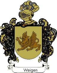 Escudo del apellido Weigen