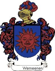 Escudo del apellido Wemeenen