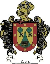 Escudo del apellido Zubia