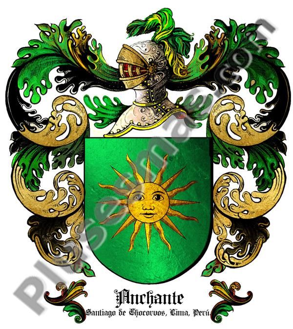 Escudo del apellido Anchante