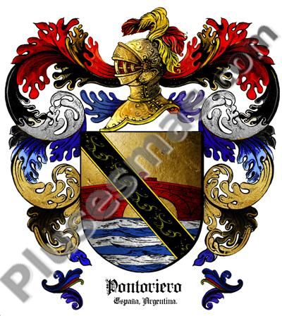 Escudo del apellido Pontoriero