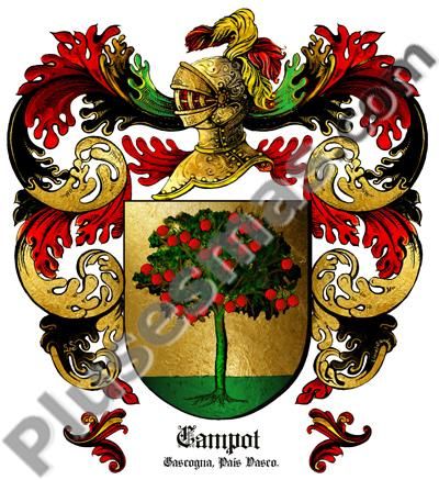 Escudo del apellido Campot